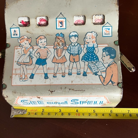 1950’s Childrens See and Spell Toy Vintage antique - Picture 6 of 11